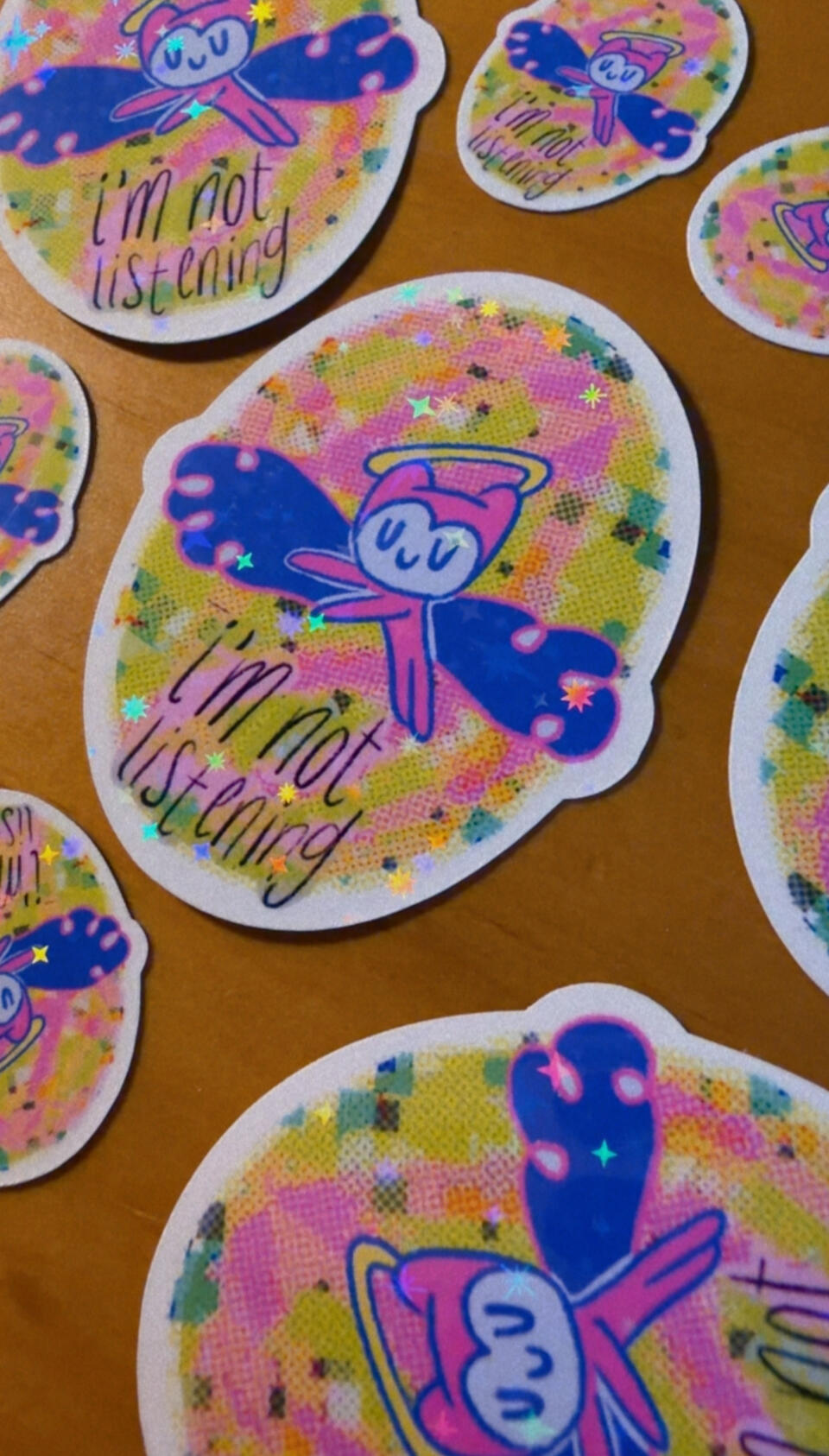 i'm not listening sticker